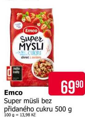 Emco Super müsli bez přidaného cukru 500 g