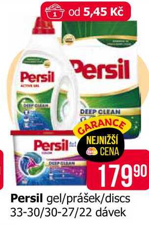 Persil gel/prášek/discs 33-30/30-27/22 dávek 