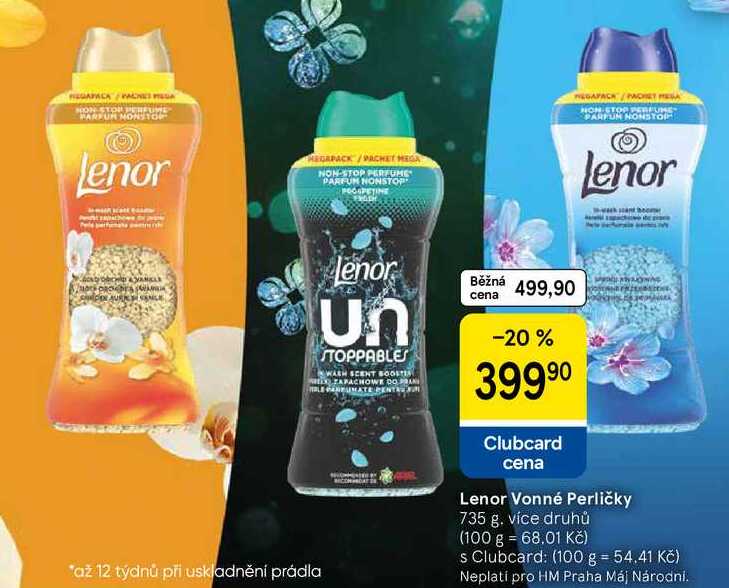 Lenor Vonné Perličky, 735 g