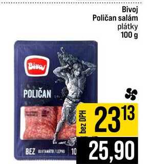 Bivoj Poličan salám plátky 100 g