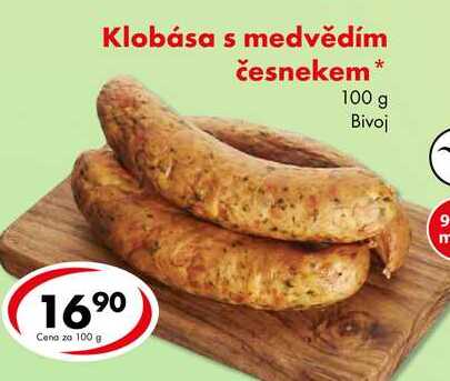 Klobása s medvědím česnekem, 100 g  