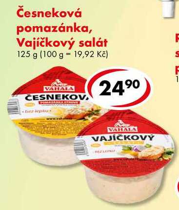 Česneková pomazánka, Vajíčkový salát, 125 g  