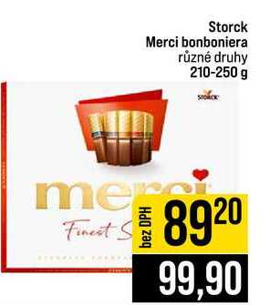 Storck Merci bonboniera různé druhy 210-250 g 