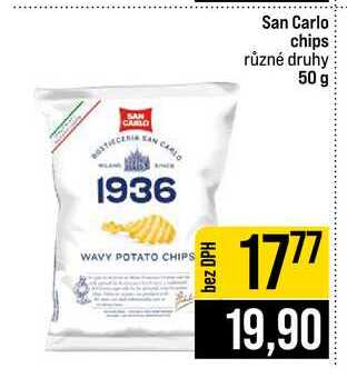 San Carlo chips různé druhy 50 g