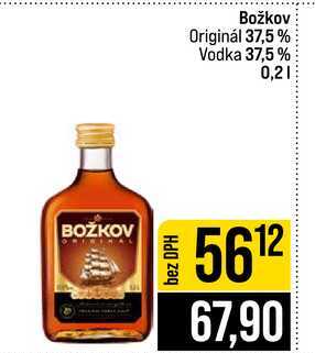 Božkov Originál 37,5% Vodka 37,5% 0,2l