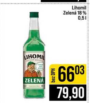 Lihomil Zelená 18% 0,5l
