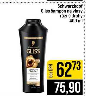 Schwarzkopf Gliss šampon na vlasy různé druhy 400 ml  
