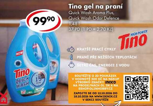 Tino gel na praní,  1,48 l/37 PD 