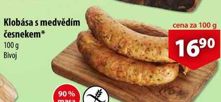 Klobása s medvědím česnekem, 100 g 