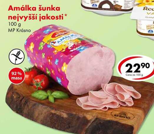 Amálka šunka nejvyšší jakosti, 100 g