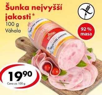 Šunka nejvyšší jakosti, 100 g
