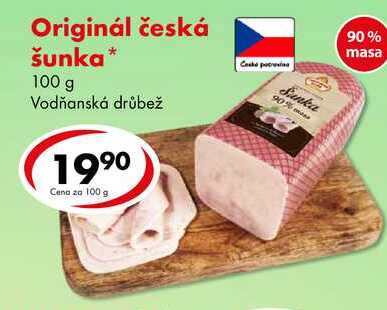 Originál česká šunka, 100 g
