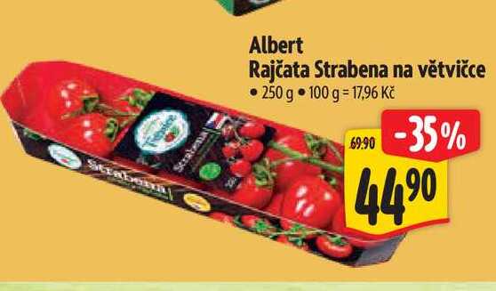 Albert Rajčata Strabena na větvičce 250 g