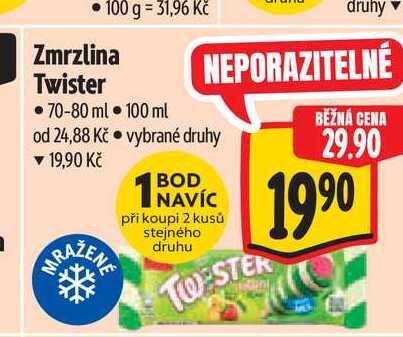 Zmrzlina Twister 70-80 ml