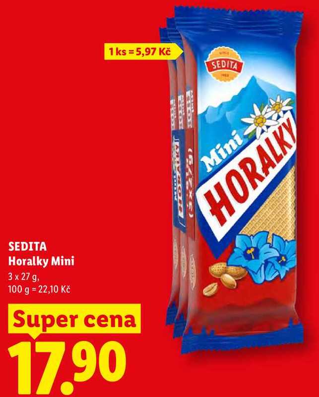 SEDITA Horalky Mini, 3 x 27 g