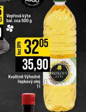 Kvalitně Výhodně řepkový olej 1l