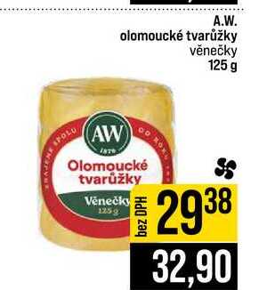A.W. olomoucké tvarůžky věnečky 125 g 
