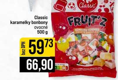 Classic karamelky bonbony ovocné 500 g