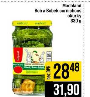 Machland Bob a Bobek cornichons okurky 330 g