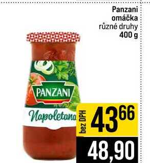 Panzani omáčka různé druhy 400 g 