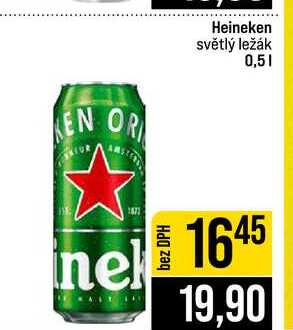 Heineken světlý ležák 0,5l