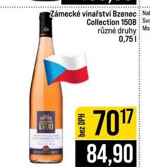 Zámecké vinařství Bzenec Collection 1508 různé druhy 0,75l