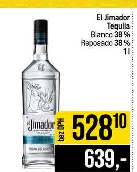 El Jimador Tequila Blanco 38% Reposado 38% 1l