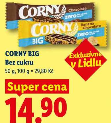 CORNY BIG Bez cukru, 50 g