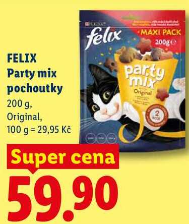 FELIX Party mix pochoutky, 200 g