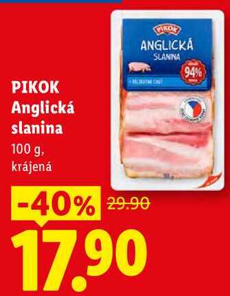 PIKOK Anglická slanina, 100 g