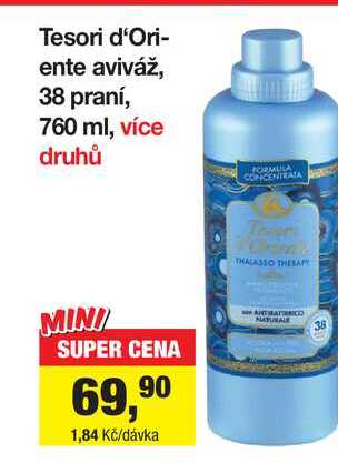 Tesori d'Oriente aviváž, 38 praní, 760 ml