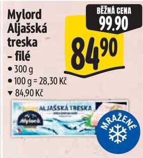 Mylord Aljašská treska - filé, 300 g 