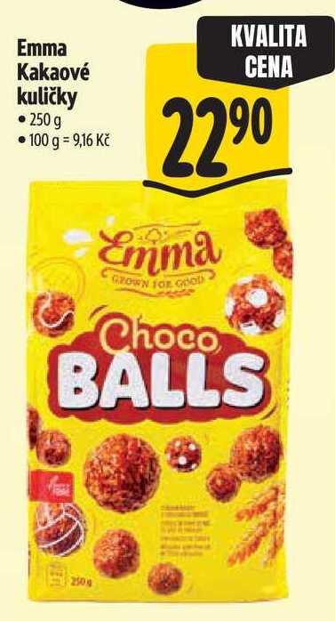 Emma Kakaové kuličky, 250 g