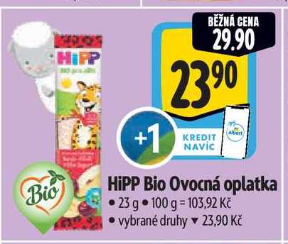   HiPP Bio Ovocná oplatka 23 g  