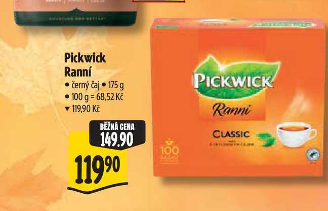 Pickwick Ranní černý čaj  175 g 