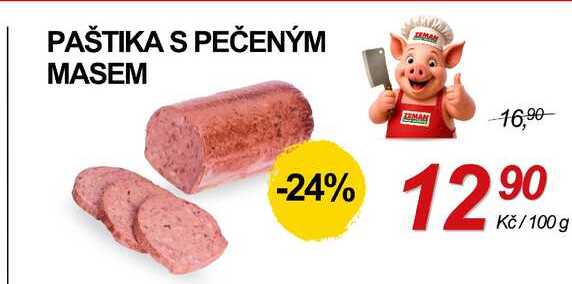 PAŠTIKA S PEČENÝM MASEM, 100 g 