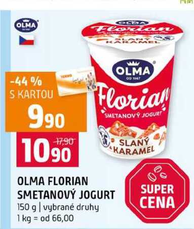 OLMA FLORIAN SMETANOVÝ JOGURT 150 g vybrané druhy