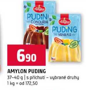 AMYLON PUDING 37-40 g s příchutí vybrané druhy