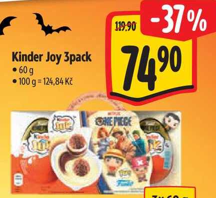 Kinder Joy 3pack, 60 g