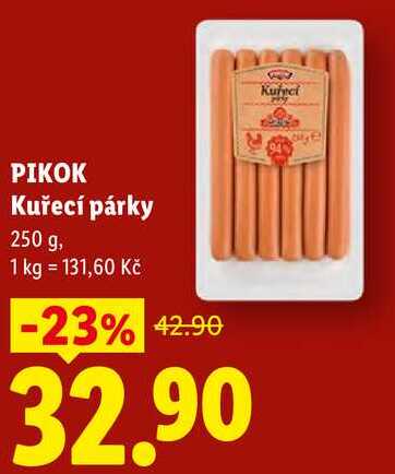 PIKOK Kuřecí párky, 250 g