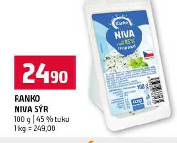 RANKO NIVA SÝR 100 g 45% tuku