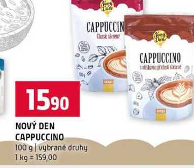 NOVÝ DEN CAPPUCCINO 100 g vybrané druhy