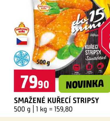 SMAŽENÉ KUŘECÍ STRIPSY 500 g 