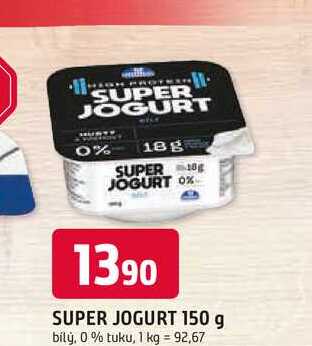SUPER JOGURT 150 g bílý, 0% tuku