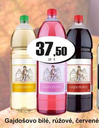 Gajdošovo bílé, růžové, červené 2 L