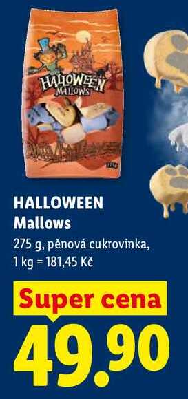 HALLOWEEN Mallows, 275 g, pěnová cukrovinka