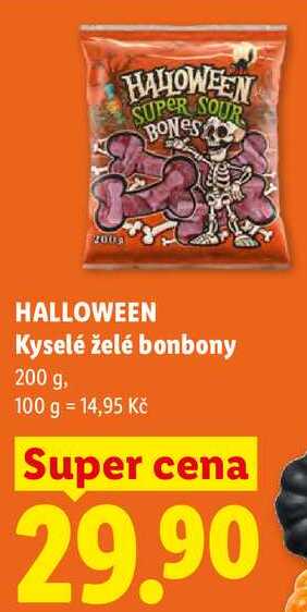 HALLOWEEN Kyselé želé bonbony, 200 g