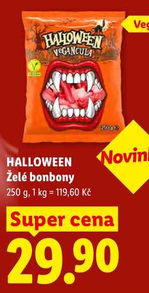 HALLOWEEN Želé bonbony, 250 g