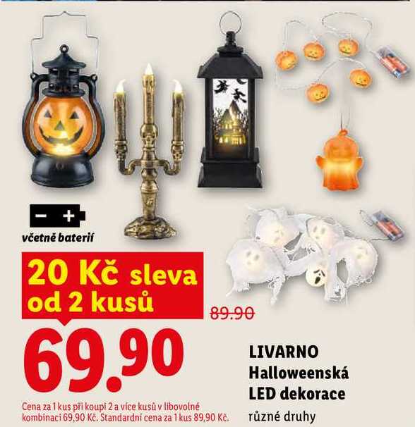 LIVARNO Halloweenská LED dekorace