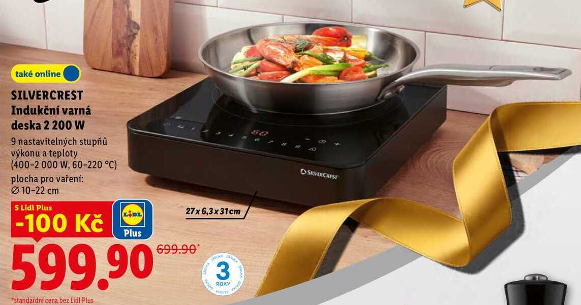 SILVERCREST Indukční varná deska 2 200 W 